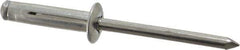 RivetKing - Size 0625 Dome Head Aluminum Tri Folding Blind Rivet - Aluminum Mandrel, 0.04" to 0.354" Grip, 0.386" Head Diam, 0.196" to 0.209" Hole Diam, 0.906" Length Under Head, 3/16" Body Diam - Exact Industrial Supply