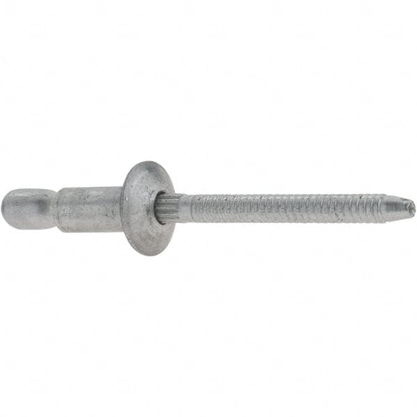 RivetKing - Size 64 Dome Head Aluminum Structural with Locking Stem Blind Rivet - Exact Industrial Supply