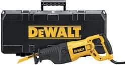 DeWALT - 2,700 Strokes per Minute, 1-1/8 Inch Stroke Length, Electric Reciprocating Saw - 120 Volts, 13 Amps - Exact Industrial Supply