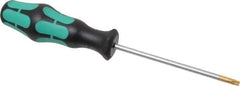 Wera - T20 Torx Driver - 3-15/16" Blade Length, 7-25/32" OAL, Ergonomic Handle - Exact Industrial Supply