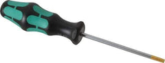 Wera - T25 Torx Driver - 3-15/16" Blade Length, 8-5/64" OAL, Ergonomic Handle - Exact Industrial Supply