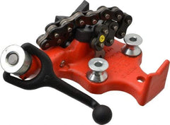 Ridgid - 1/2 to 2-7/8" Pipe Capacity, Manual Chain Vise - Bolt Down, Cast Iron, Model Number BC210P - Exact Industrial Supply