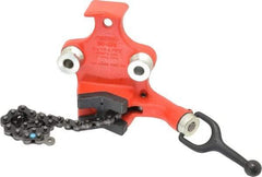 Ridgid - 1/2 to 4-1/2" Pipe Capacity, Manual Chain Vise - Bolt Down, Cast Iron, Model Number BC410P - Exact Industrial Supply