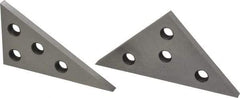 Value Collection - 30 to 90° Angle, Angle Block Set - 1/4 Inch Thick, 10 Minutes Accuracy, Includes 1 of Each Size - Exact Industrial Supply