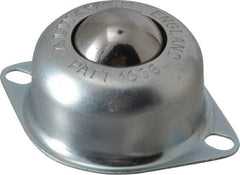 SKF - Oval, Carbon Steel Ball Transfer - 30.5mm Mount Height, 120 Lb. Capacity - Exact Industrial Supply