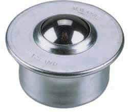 SKF - Round, Stainless Steel Ball Transfer - 9.8mm Mount Height, 198 Lb. Capacity - Exact Industrial Supply