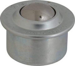 SKF - Round, Carbon Steel Ball Transfer - 19mm Mount Height, 1,210 Lb. Capacity - Exact Industrial Supply