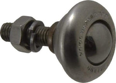 SKF - Round, Stainless Steel Ball Transfer - 24.6mm Mount Height, 55 Lb. Capacity - Exact Industrial Supply