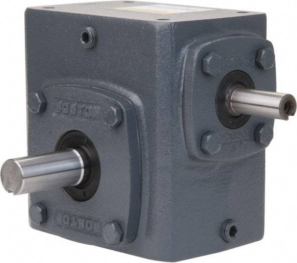 Boston Gear - 1-3/4 Centerline Distance, 50:1, 35 RPM Output, 0.44 Input Horsepower, 573 Lbs. Max Torque, Speed Reducer - Single Shaft Left - Exact Industrial Supply