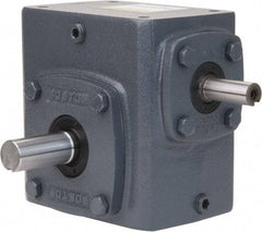 Boston Gear - 6 Centerline Distance, 30:1, 58 RPM Output, 12.26 Input Horsepower, 11,219 Lbs. Max Torque, Speed Reducer - Part No. 760-30-G, 1-1/2" Shaft Diam, Single Shaft Left, 1-1/2" Bore, 12-1/2" High - Exact Industrial Supply