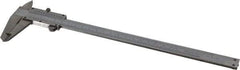 Value Collection - 0 to 8" Stainless Steel Vernier Caliper - 0.05mm Graduation, 1.9685" Jaw Depth, 0.0012" Accuracy, Includes Depth, Inside Diameter, Outside Diameter, Step - Exact Industrial Supply