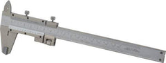 Value Collection - 0 to 6" Stainless Steel Vernier Caliper - 0.05mm Graduation, 1.5748" Jaw Depth, 0.0012" Accuracy, Includes Depth, Inside Diameter, Outside Diameter, Step - Exact Industrial Supply