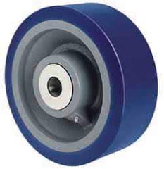Hamilton - 10 Inch Diameter x 4 Inch Wide, Polyurethane Caster Wheel - 5,000 Lb. Capacity, 4-1/4 Inch Hub Length, 1-1/4 Inch Axle Diameter, Precision Tapered Roller Bearing - Exact Industrial Supply