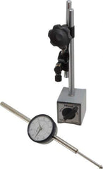 Mitutoyo - 0.001" Graduation, 0-100 Dial Reading, Indicator & Base Kit - 2.97" Dial Diam - Exact Industrial Supply