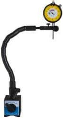 Value Collection - 0.001" Graduation, 0-100 Dial Reading, Indicator & Base Kit - 2" Base Length x 2" Base Width x 2-1/2" Base Height - Exact Industrial Supply