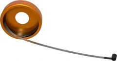 Made in USA - 0.001 Inch Graduation, 24 to 36 Inch Measurement, Spring Steel Diameter Tape Measure - 1/2 Inch Wide, 0.01 Inch Thick - Exact Industrial Supply