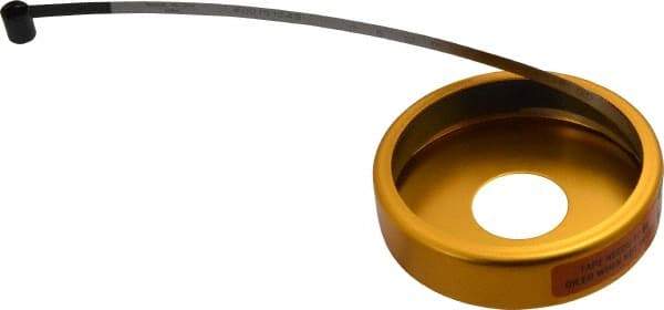 Made in USA - 0.001 Inch Graduation, 24 to 48 Inch Measurement, Spring Steel Diameter Tape Measure - 1/2 Inch Wide, 0.01 Inch Thick - Exact Industrial Supply