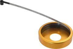 Made in USA - 0.001 Inch Graduation, 36 to 48 Inch Measurement, Spring Steel Diameter Tape Measure - 1/2 Inch Wide, 0.01 Inch Thick - Exact Industrial Supply