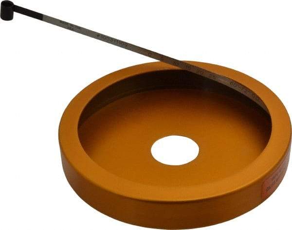 Made in USA - 0.001 Inch Graduation, 60 to 72 Inch Measurement, Spring Steel Diameter Tape Measure - 1/2 Inch Wide, 0.01 Inch Thick - Exact Industrial Supply
