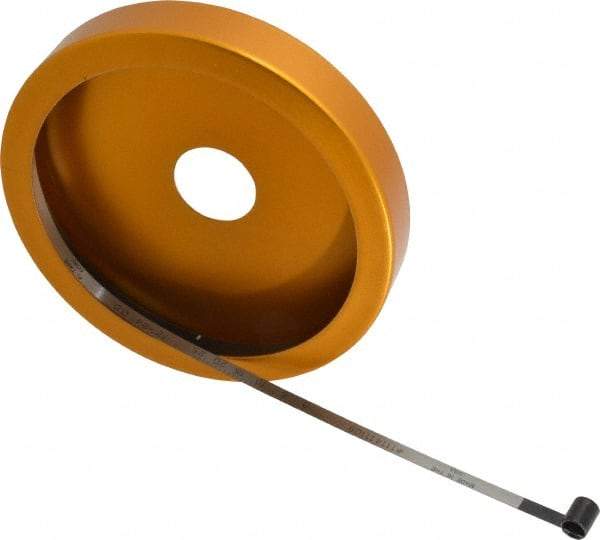 Made in USA - 0.001 Inch Graduation, 72 to 84 Inch Measurement, Spring Steel Diameter Tape Measure - 1/2 Inch Wide, 0.01 Inch Thick - Exact Industrial Supply