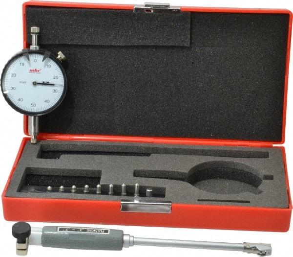 Value Collection - 9 Anvil, 0.4 to 0.7" Dial Bore Gage - 0.001" Graduation, 4" Gage Depth - Exact Industrial Supply
