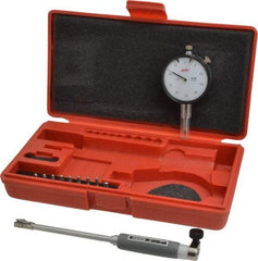 Value Collection - 9 Anvil, 0.4 to 0.7" Dial Bore Gage - 0.0005" Graduation, 4" Gage Depth - Exact Industrial Supply