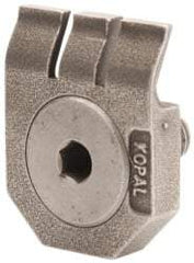 Mitee-Bite - 2-1/2mm Clamping Height, 880 Lb Clamping Pressure, Standard Height Swivel Stop Positioning Stop - 2-1/2mm Jaw Height, Spring Steel, Series Mitee-Bite Kopal Mini Clamps - Exact Industrial Supply