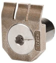 Mitee-Bite - 2-1/2mm Clamping Height, 880 Lb Clamping Pressure, Standard Height Low Profile Positioning Stop - 2-1/2mm Jaw Height, Spring Steel, Series Mitee-Bite Kopal Mini Clamps - Exact Industrial Supply