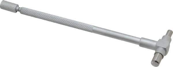 Value Collection - 3/4 to 1-1/4 Inch, 4.4 Inch Overall Length, Telescoping Gage - 4 Inch Long Handle, Hardened Tool Steel, Satin Chrome Finish - Exact Industrial Supply