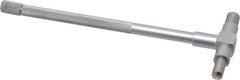 Value Collection - 1-1/4 to 2-1/8 Inch, 5.85 Inch Overall Length, Telescoping Gage - 5 Inch Long Handle, Hardened Tool Steel, Satin Chrome Finish - Exact Industrial Supply
