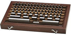 Fowler - 36 Piece, 0.05 to 4", Grade AS-1, Steel Gage Block Set - Rectangular, 0.00005" Tolerance - Exact Industrial Supply