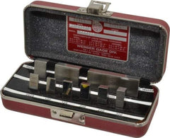 Starrett - 9 Piece, 1/16 to 2", Grade 0, Steel Gage Block Set - Rectangular - Exact Industrial Supply