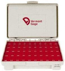 Vermont Gage - 125 Piece, 14 to 16.48mm Diameter Plug & Pin Gage Set - Plus 0.005mm Tolerance, Class ZZ - Exact Industrial Supply