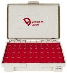 Vermont Gage - 200 Piece, 10.01 to 13.99mm Diameter Plug & Pin Gage Set - Minus 0.005mm Tolerance, Class ZZ - Exact Industrial Supply