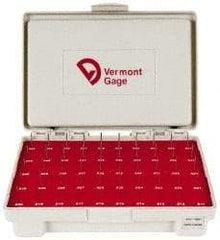 Vermont Gage - 240 Piece, 0.0115 to 0.2505 Inch Diameter Plug & Pin Gage Set - Plus 0.0002 Inch Tolerance, Class ZZ - Exact Industrial Supply