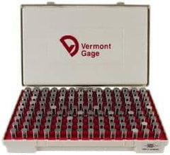 Vermont Gage - 125 Piece, 0.626-0.75 Inch Diameter Plug and Pin Gage Set - Minus 0.0002 Inch Tolerance, Class ZZ - Exact Industrial Supply