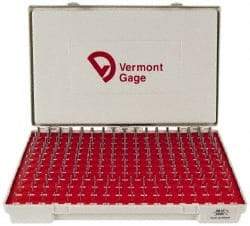 Vermont Gage - 190 Piece, 0.0615-0.2505 Inch Diameter Plug and Pin Gage Set - Plus 0.0002 Inch Tolerance, Class ZZ - Exact Industrial Supply