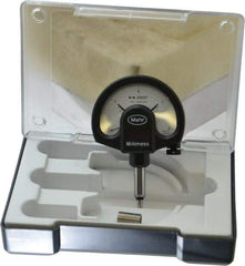 Mahr - 0.0001 Inch Graduation, Accuracy Up to 0.0001 Inch, 0.002 Inch Max Measurement, Dial Comparator Gage - 1 N Force, 0.11 Inch Overtravel, White - Exact Industrial Supply