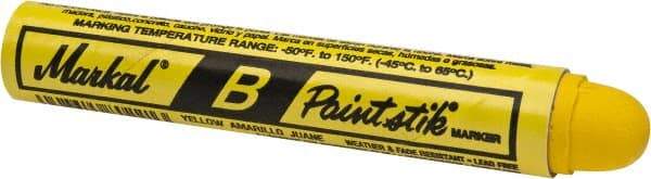 Markal - Yellow Marker/Paintstick - Oil Base Ink - Exact Industrial Supply