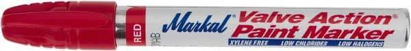 Markal - Red Permanent Marker - Felt Tip - Exact Industrial Supply