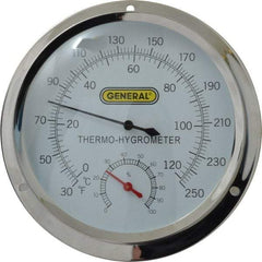 General - 30 to 250°F, Thermo-Hygrometer - Exact Industrial Supply