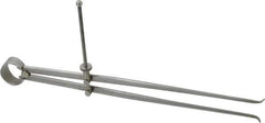 Value Collection - 12 Inch Leg, Spring Joint, Steel, Polished, Inside Caliper - 12 Inch Max Measurement, 300mm Max Measurement, Flat Leg with Quick Nut Adjustment - Exact Industrial Supply