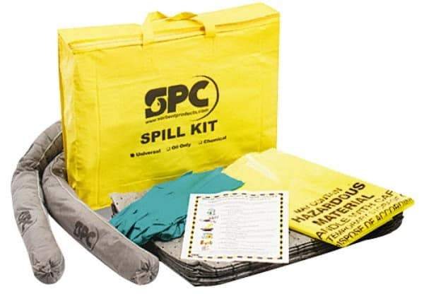 Brady SPC Sorbents - 5 Gal Capacity Oil Only Spill Kit - Pad Dispenser - Exact Industrial Supply