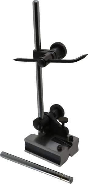 Value Collection - 2 Spindle, 4 and 7 Inch Spindle Length, Surface Gage - 2-3/16 Inch Long x 1-5/8 Inch Wide Base, 3/4 Inch Overall Height - Exact Industrial Supply