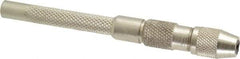 General - 3-3/8" Long, 0.187" Capacity, Double-End Spring-Action Pin Vise - 3-3/8" Long, 0.11" Min Capacity - Exact Industrial Supply
