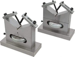 SPI - 3/16 to 5" Capacity, 120° Angle, Steel V-Block - 4" Long x 1-3/4" Wide x 3-9/16" High, Sold as 2 Block Set - Exact Industrial Supply