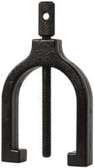 Value Collection - 1-1/4 Inch Max Capacity of V, 2 Inch Long x 1-1/2 Inch Wide x 1-1/2 Inch High, V-Block Clamp - 90° V Angle, Cast Iron Clamp, Use with Series 030 V-Block - Exact Industrial Supply