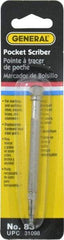 General - 4-3/4" OAL Pocket Scriber - Steel - Exact Industrial Supply