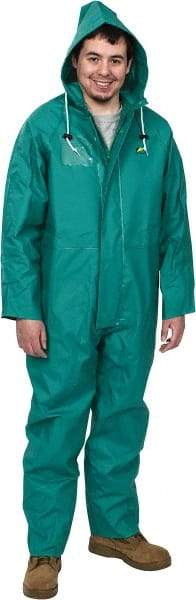 OnGuard - Size M, Green, Chemical Coverall - 1 Pocket, Open Ankle, Open Wrist - Exact Industrial Supply