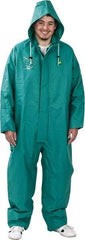 OnGuard - Size L, Green, Chemical Coverall - 1 Pocket, Open Ankle, Open Wrist - Exact Industrial Supply